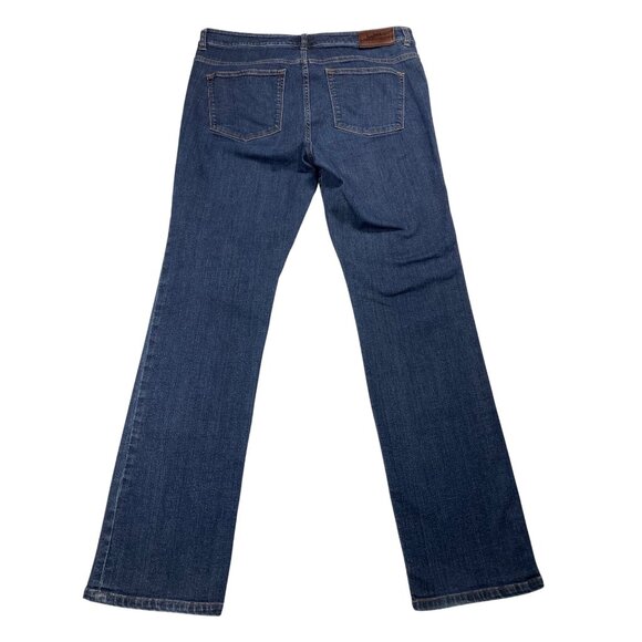 Lauren Ralph Lauren Women's Heritage Jean Size 12 Classic Straight Leg Dark Wash - Picture 2 of 12